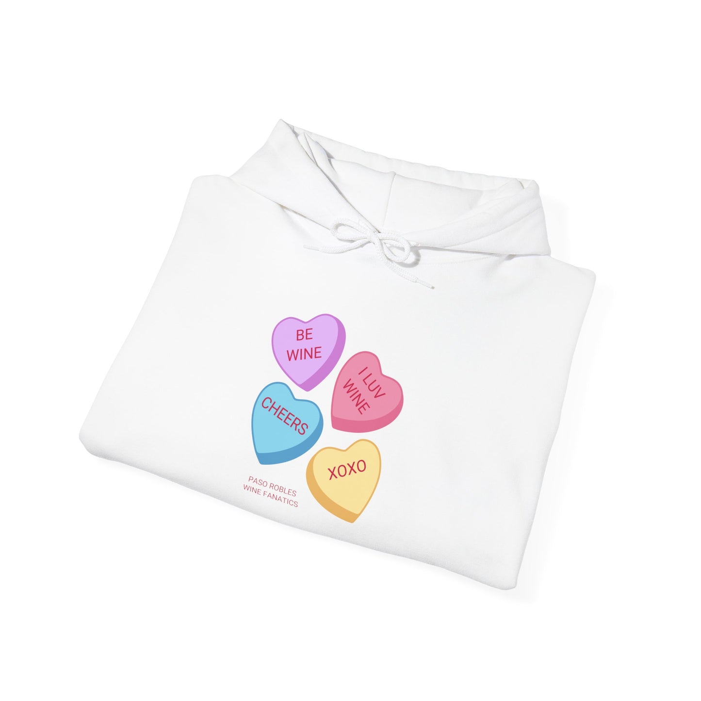 Wine Conversation Hearts Hoodie