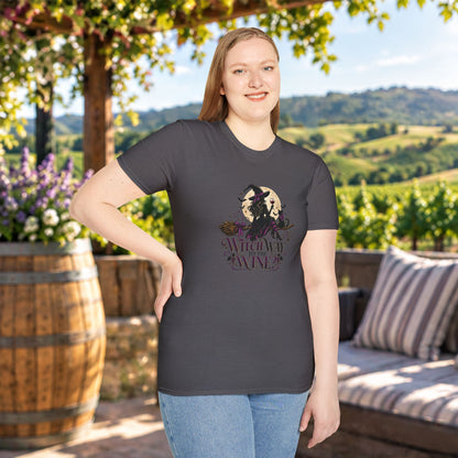 Witch Way To The Wine Unisex Softstyle T-Shirt