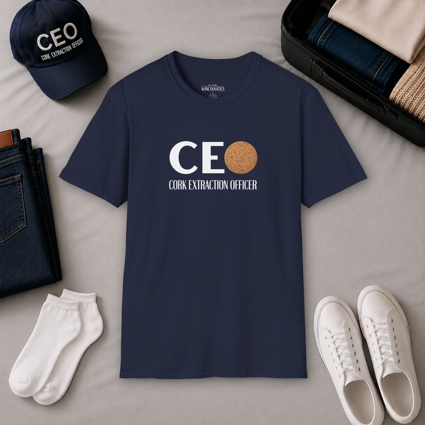 CEO Cork Extraction Officer Unisex Softstyle T-Shirt