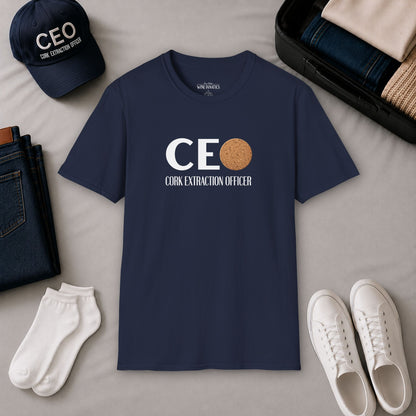 CEO Cork Extraction Officer Unisex Softstyle T-Shirt