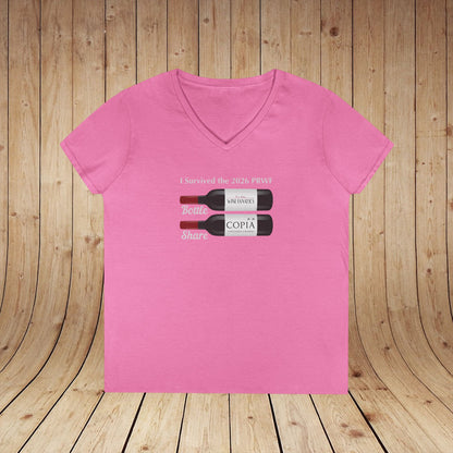 PRWF 2026 Bottle Share Ladies V-Neck Tee
