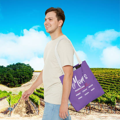Mom's Reason To Wine Personalized Tote Bag