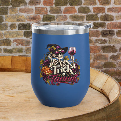 Trick Or Tannat 12oz Personalized Wine Tumbler