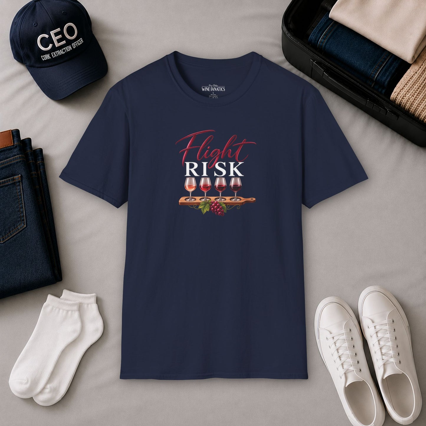 Flight Risk  Crewneck Tee