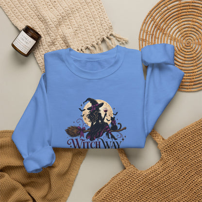 Witch Way To The Wine Sweatshirt