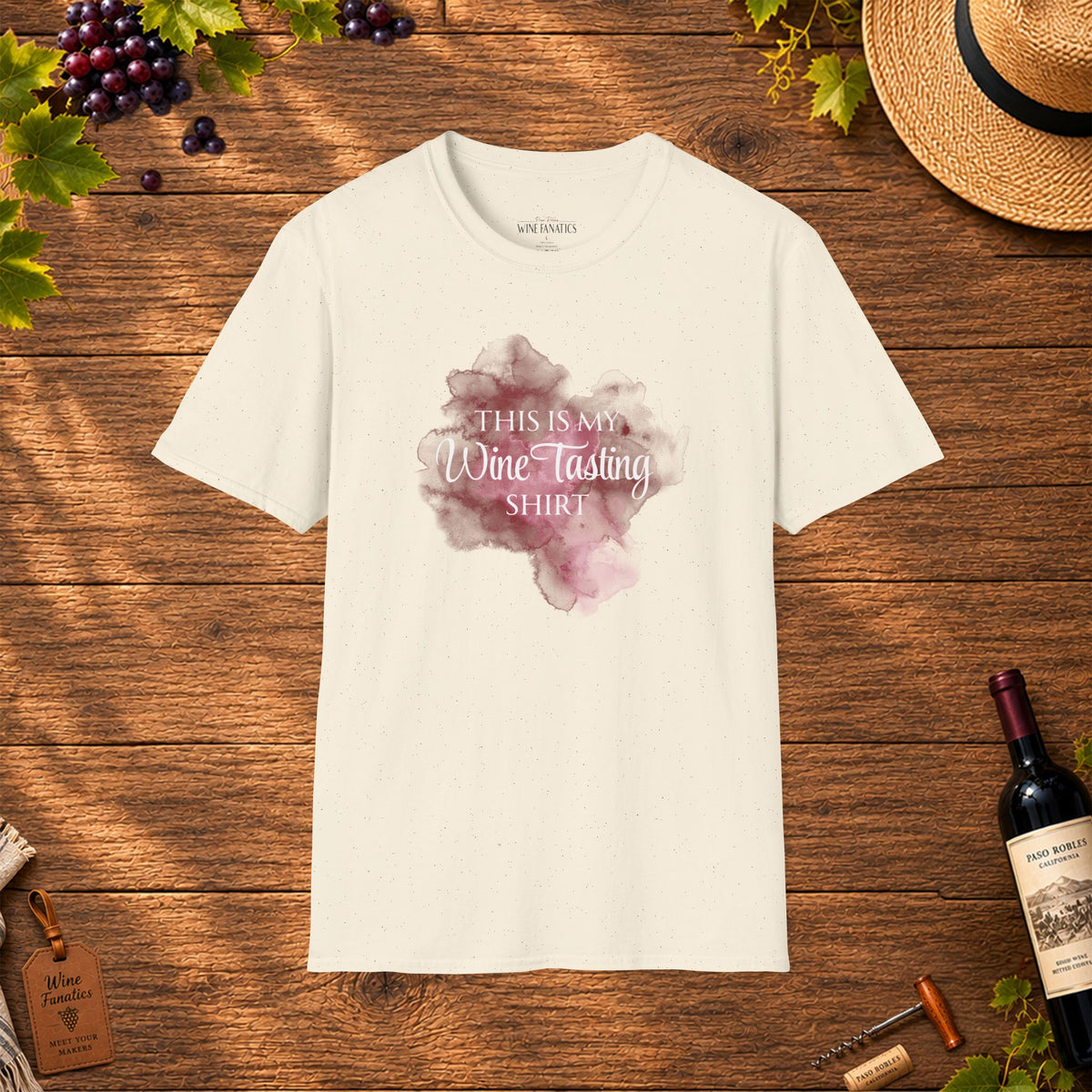 This Is My Wine Tasting Shirt (stain) Crewneck T-Shirt