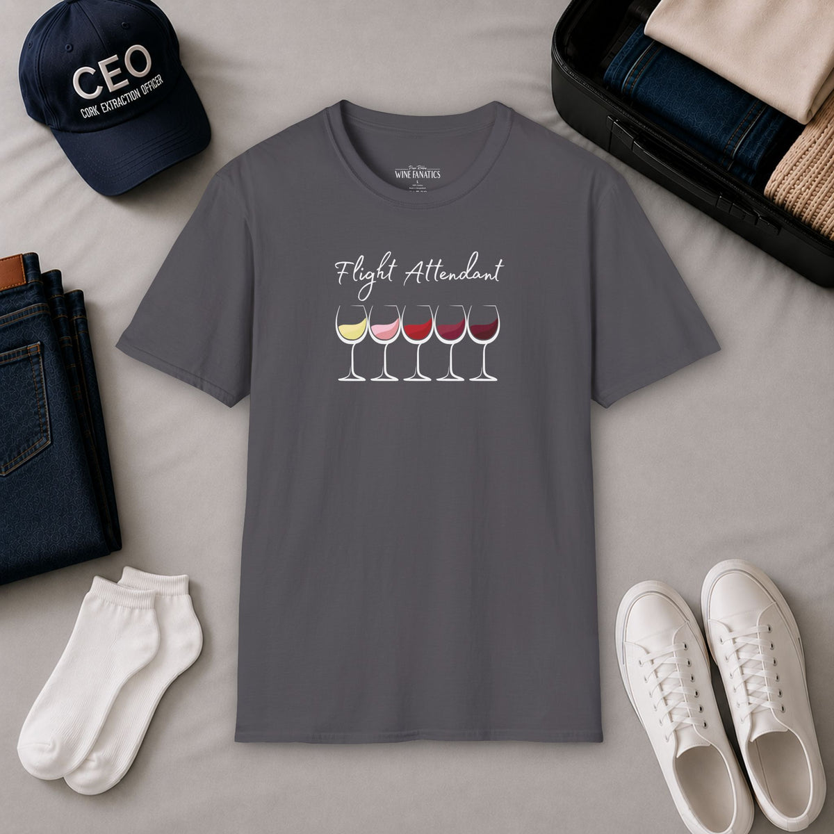 Flight Attendant Crewneck Tee