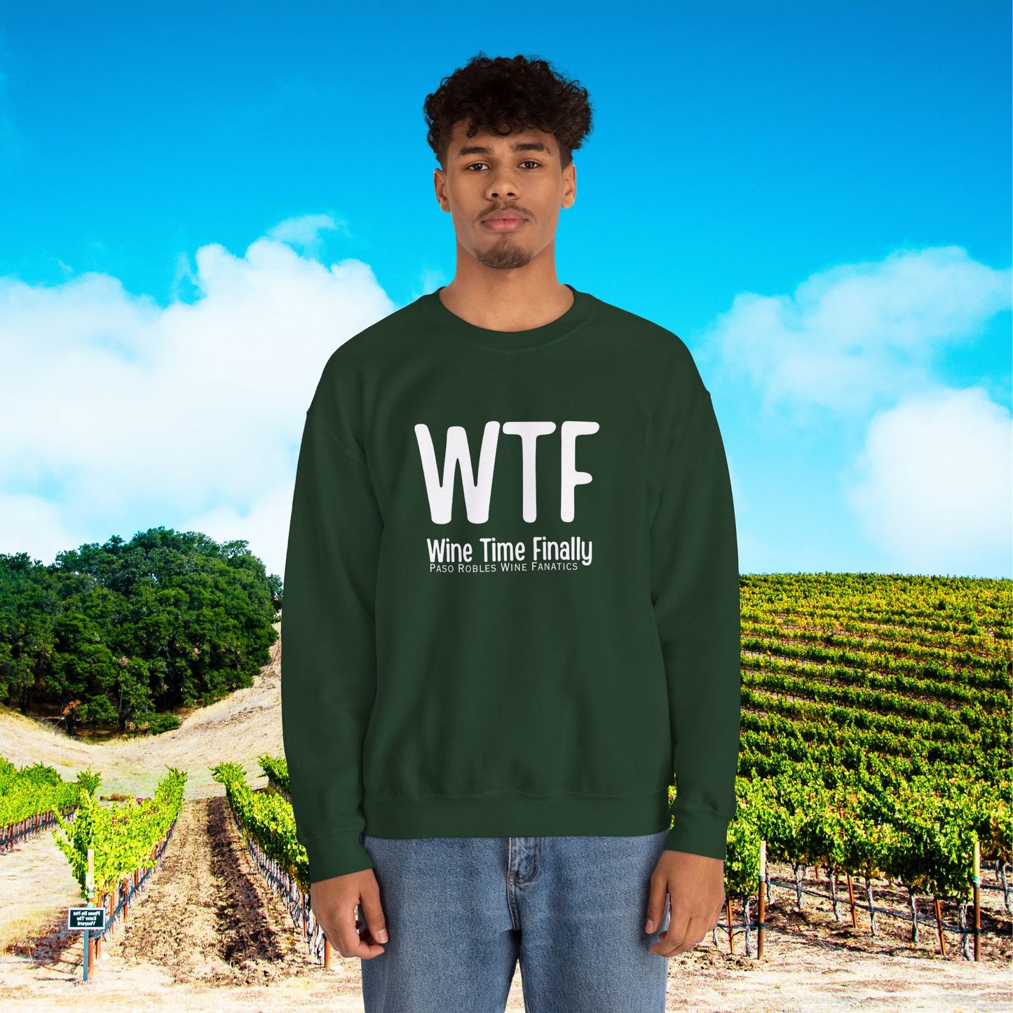 WTF Wine Tasting Finally Sweatshirt