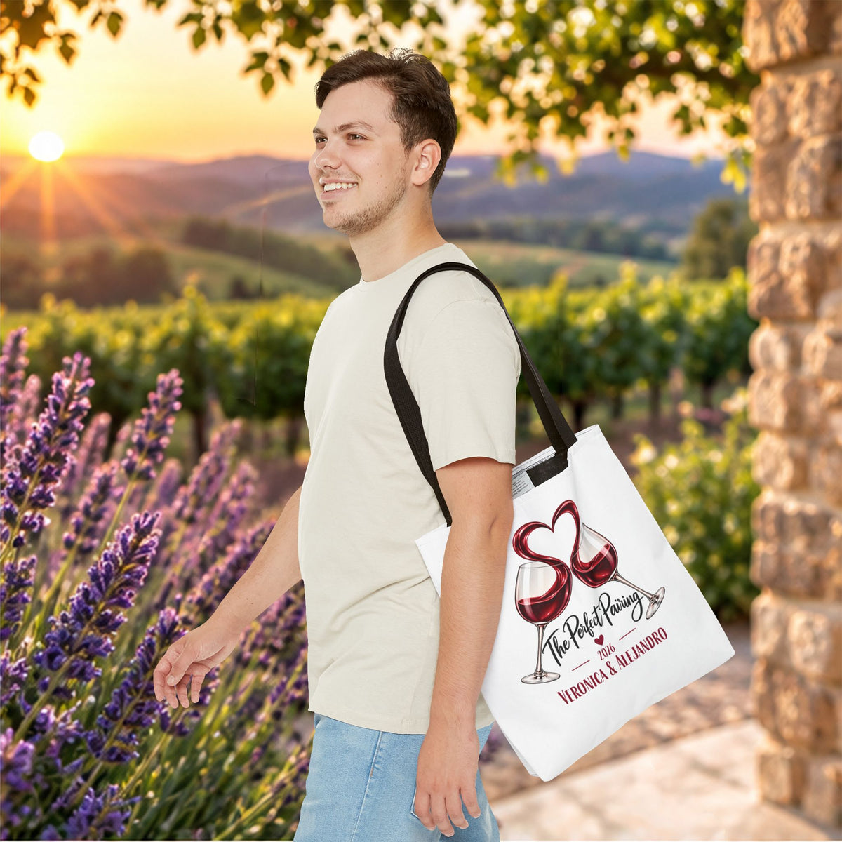 The Perfect Pairing Personalized Tote Bag