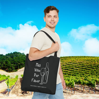 Mas Vino Por Favor Tote Bag