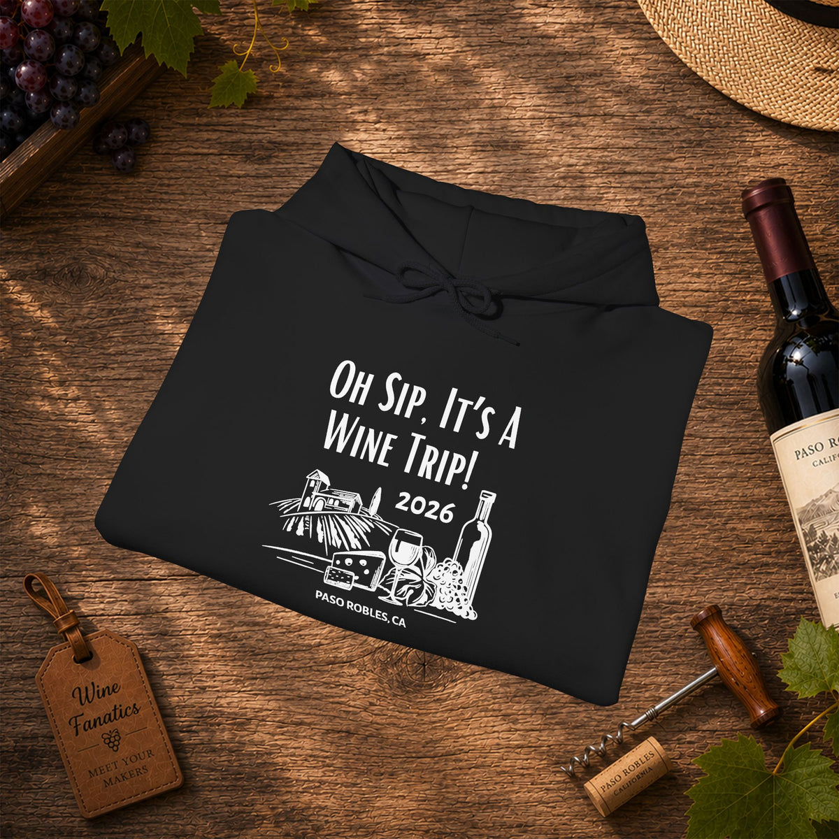 Oh Sip It's A Wine Trip 2025 Personalized Hoodie