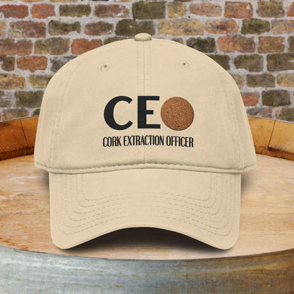 Cork Extraction Officer (CEO) Washed Baseball Cap