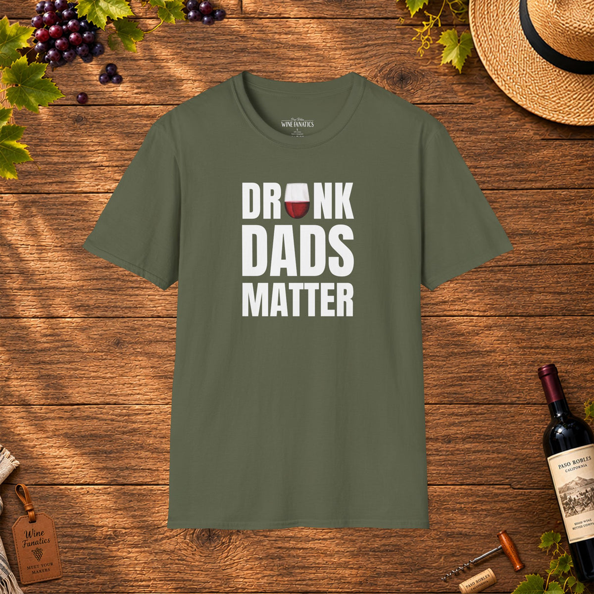 Drunk Dads Matter Crew Neck T-Shirt