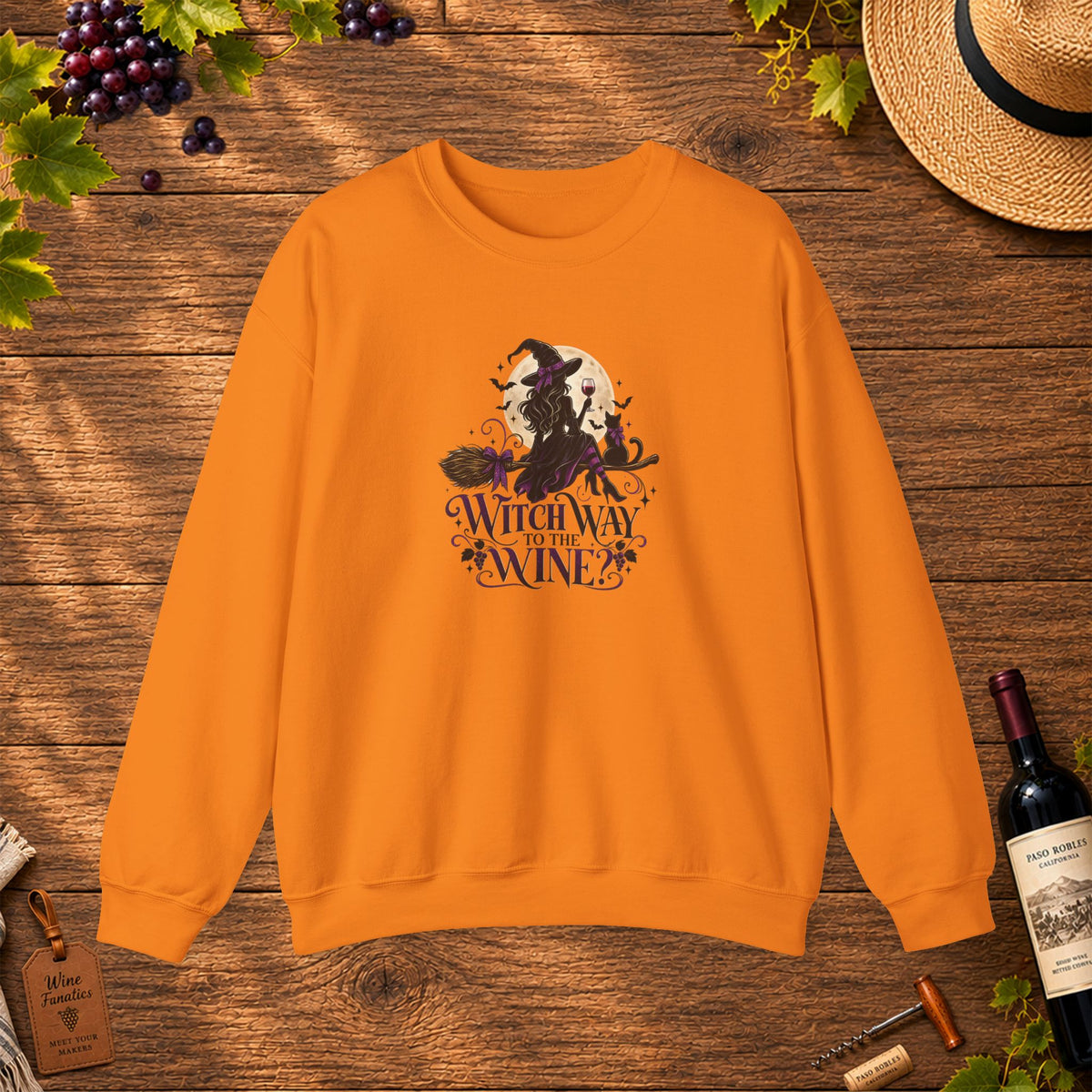 Witch Way To The Wine Sweatshirt