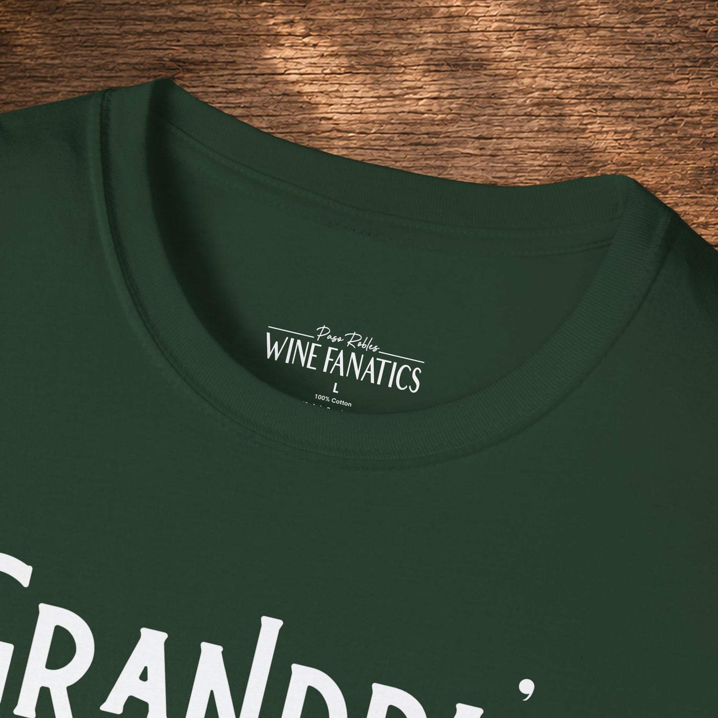 Grandpa's Reason To Wine Personalized Crew Neck T-Shirt