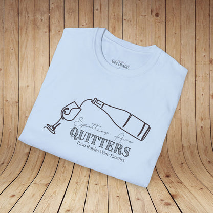 Spitters Are Quitters wine Unisex Softstyle T-Shirt