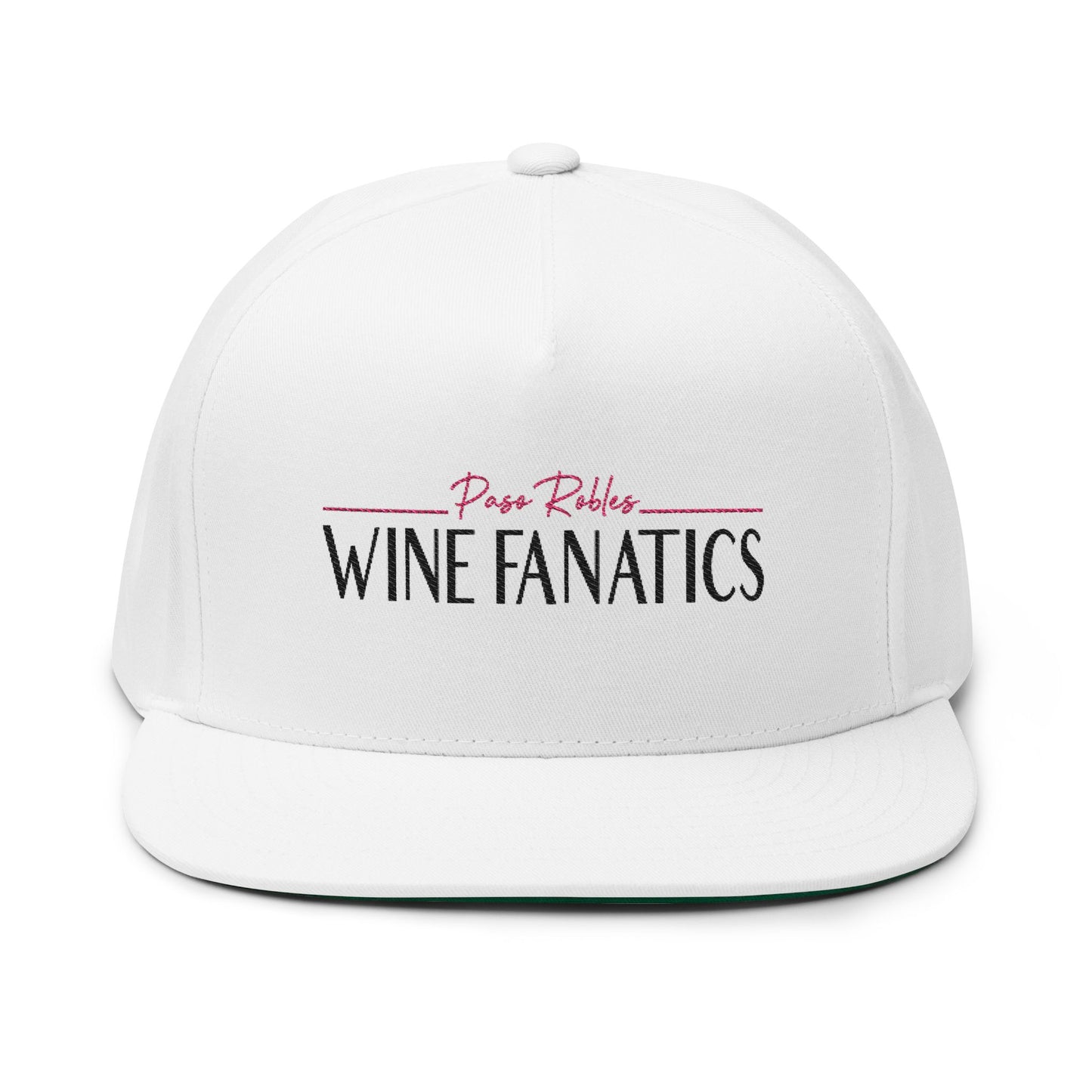 Paso Robles Wine Fanatics Embroidered Flat Bill Cap