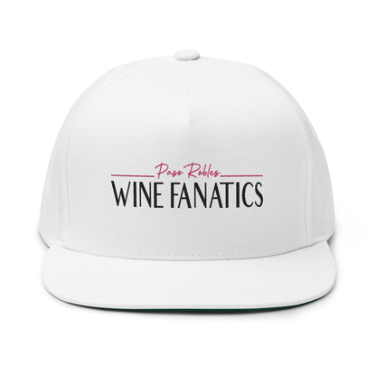 Paso Robles Wine Fanatics Embroidered Flat Bill Cap