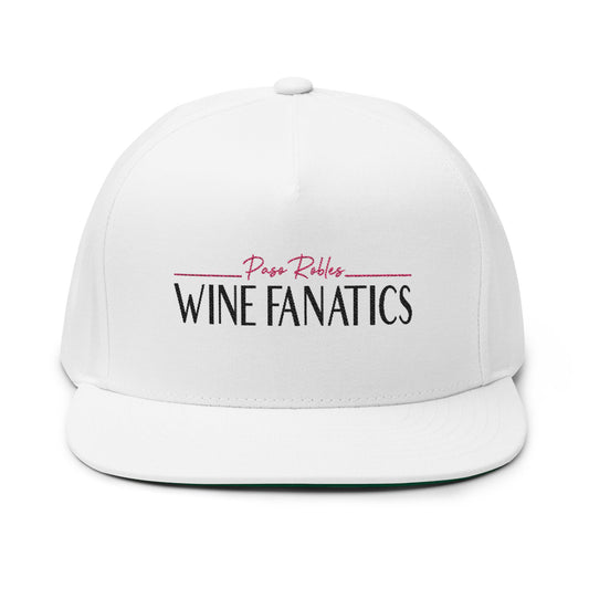 Paso Robles Wine Fanatics Embroidered Flat Bill Cap