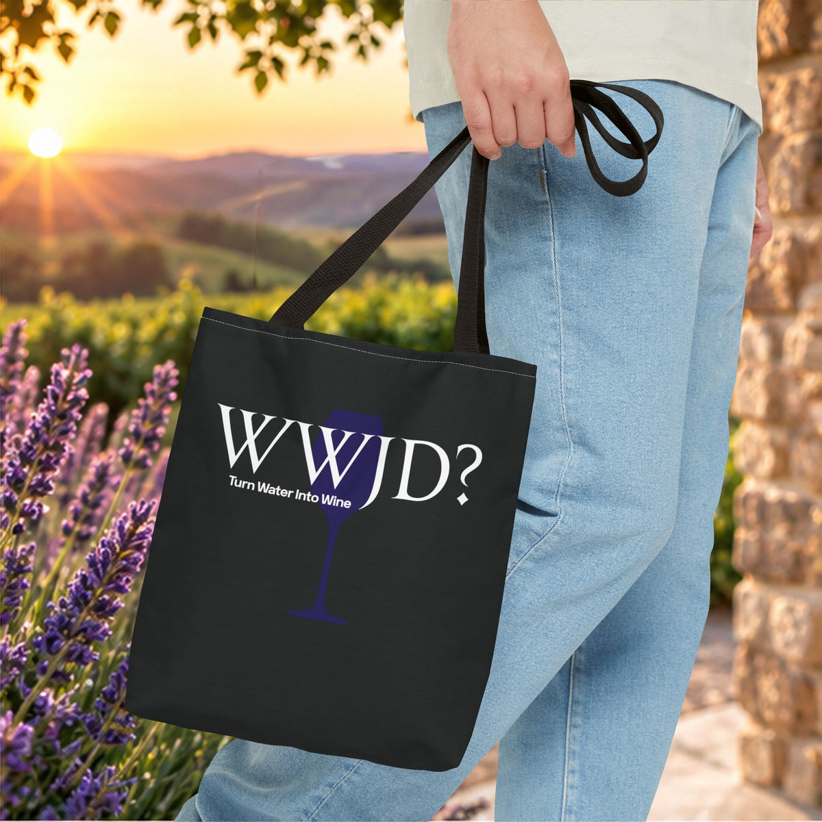 WWJD? (What Would Jesus Do?) Personalized Tote Bag