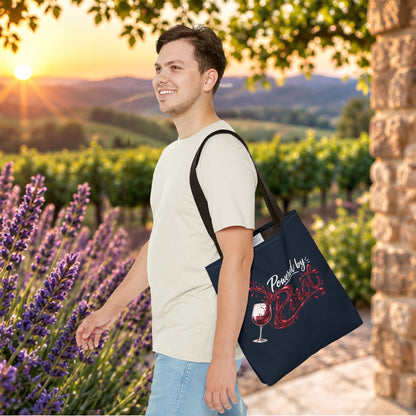 Powered By Pinot Personalized Tote Bag