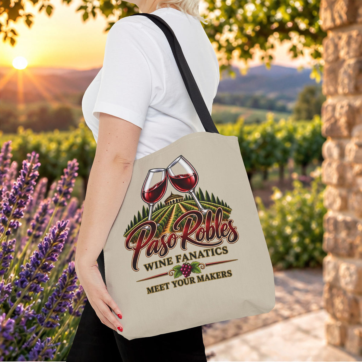 A Toast To Paso Robles Wine Fanatics Personalized Tote Bag