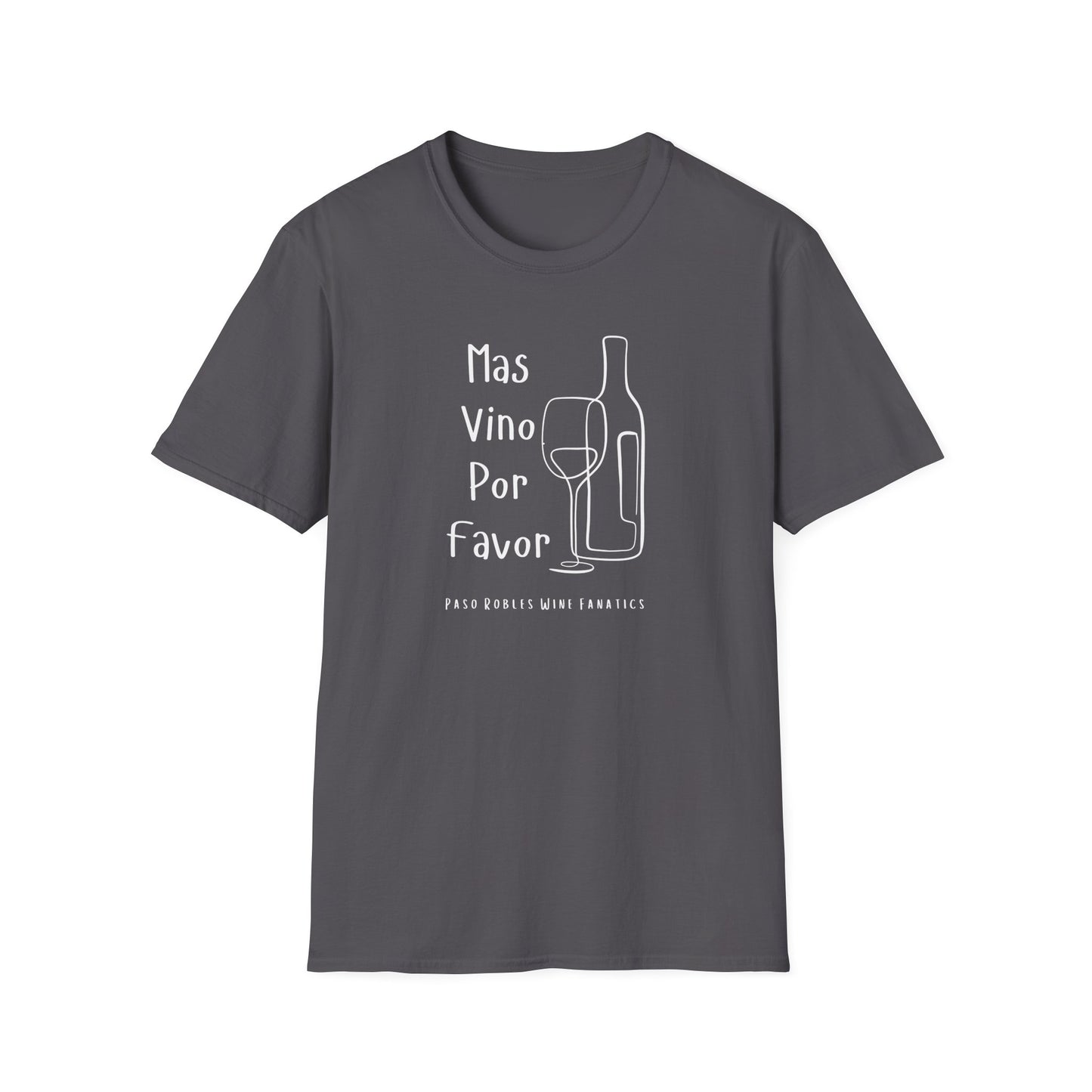 Mas Vino Por Favor Unisex Softstyle T-Shirt