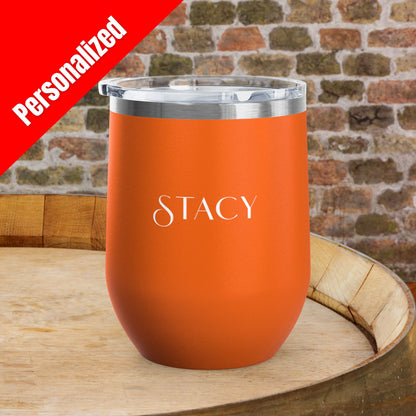 Hocus Pocus I Drink Wine & Know Things 12oz Personalized Wine Tumbler