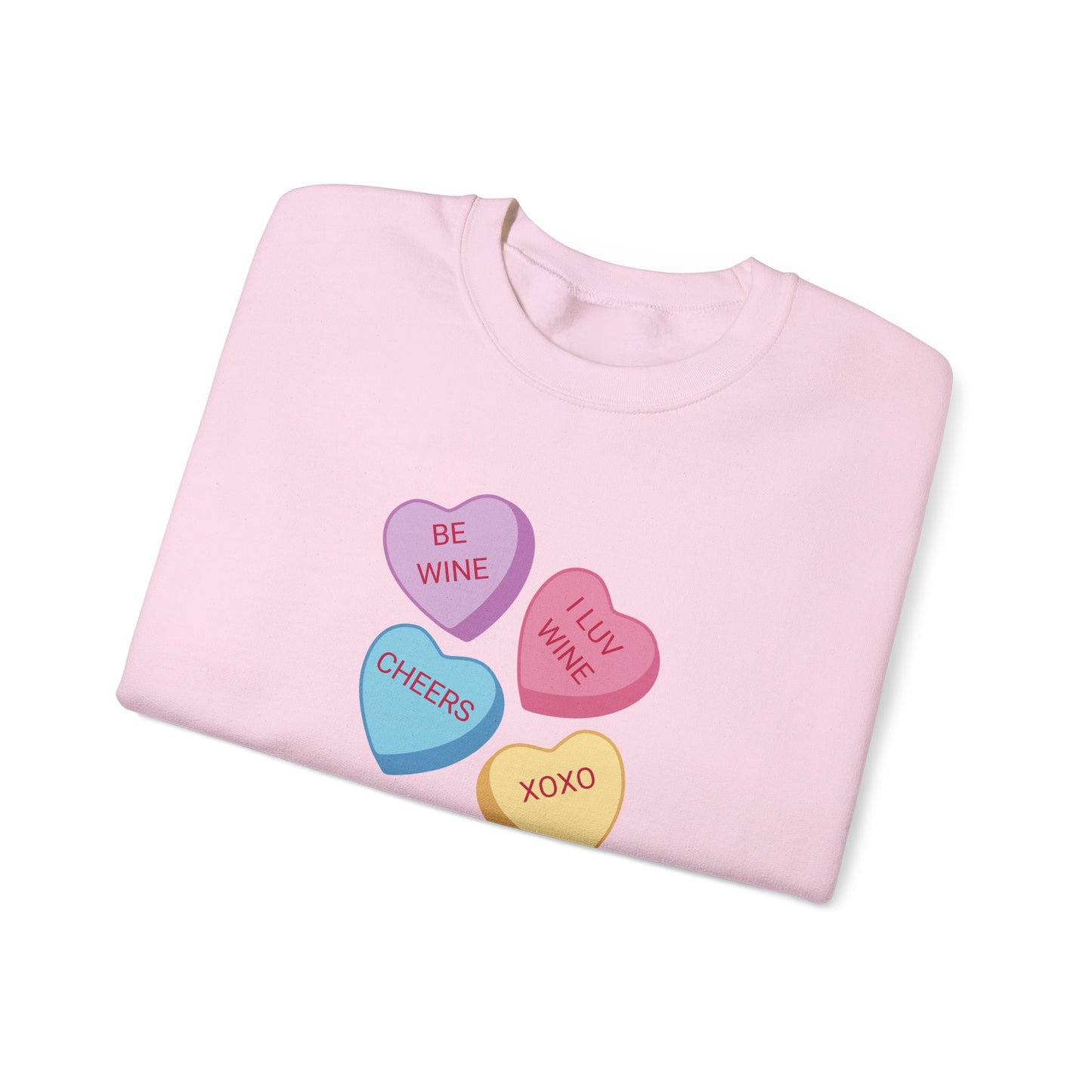 Wine Conversation Hearts Sweatshirt