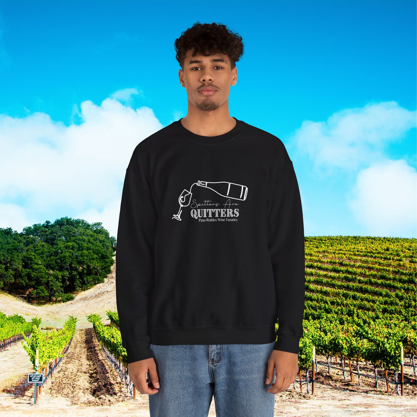 Spitters are Quitters Wine Sweatshirt