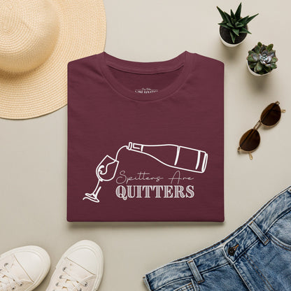 Spitters Are Quitters (wine) Crewneck Tee