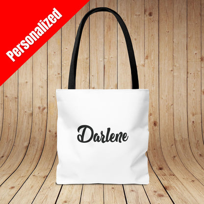Rise & Wine Personalized Tote Bag