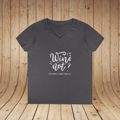 Wine Not? Ladies V-Neck Tee