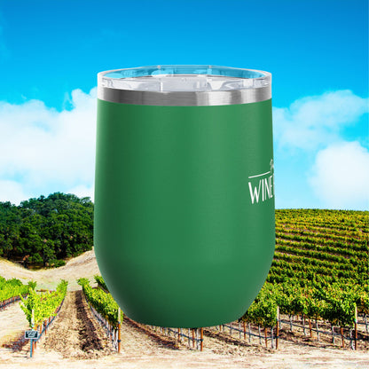 Paso Robles Wine Fanatics Logo 12oz Wine Tumbler