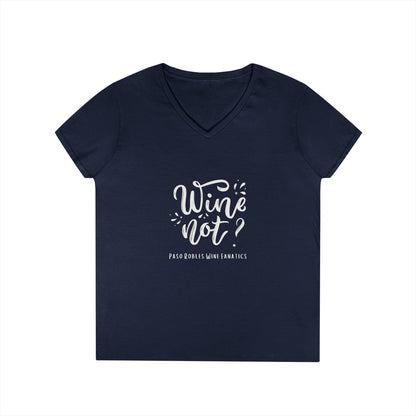 Wine Not? Ladies V-Neck Tee