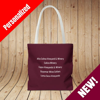 Oh Sip It's A Wine Trip 2026 Personalized Tote Bag