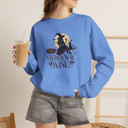 Witch Way To The Wine Sweatshirt