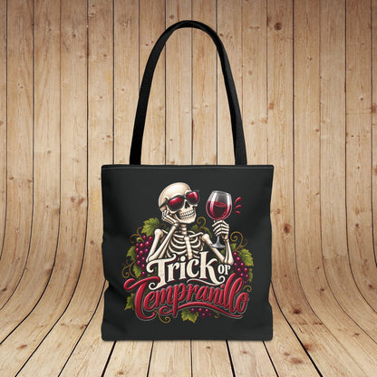 Trick Or Tempranillo Personalized Tote Bag