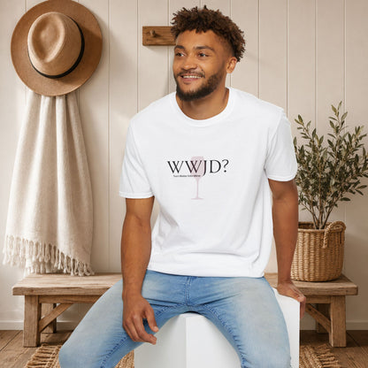 WWJD? Turn Water Into Wine Crewneck Tee
