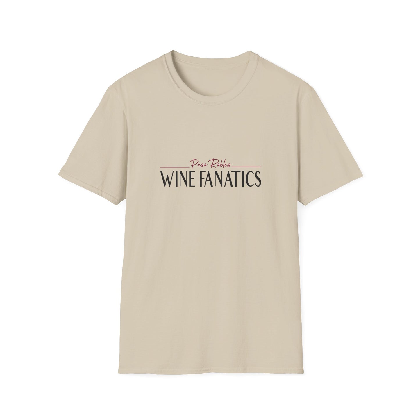 Paso Robles Wine Fanatics Logo Unisex Softstyle T-Shirt