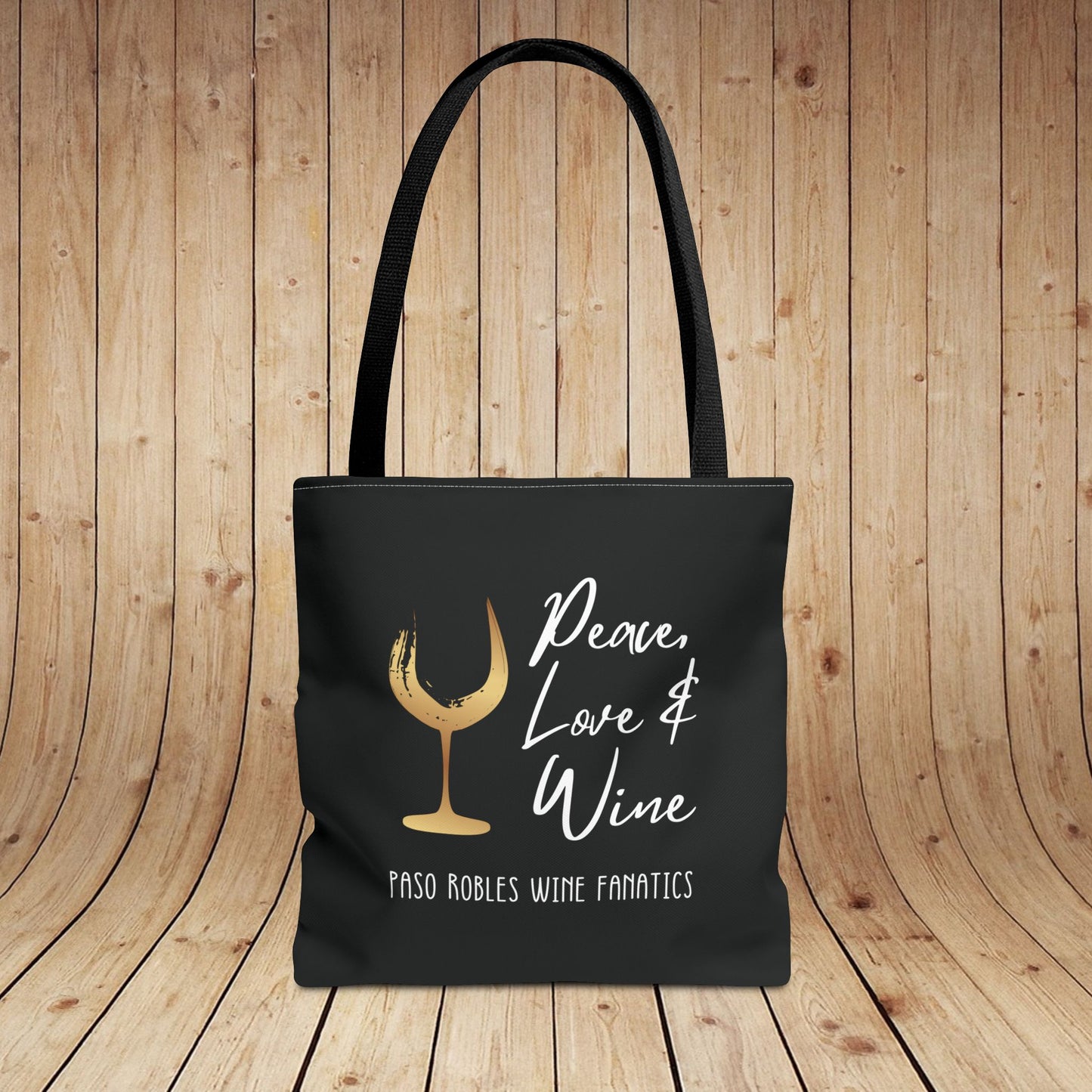 Peace Love Wine Tote Bag