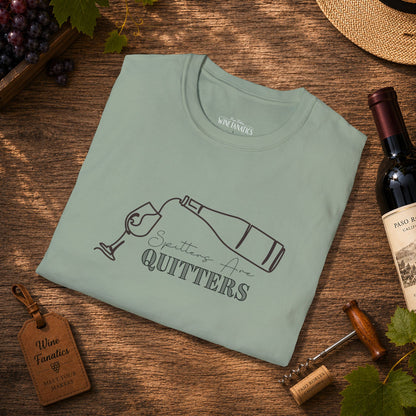Spitters Are Quitters (wine) Crewneck Tee
