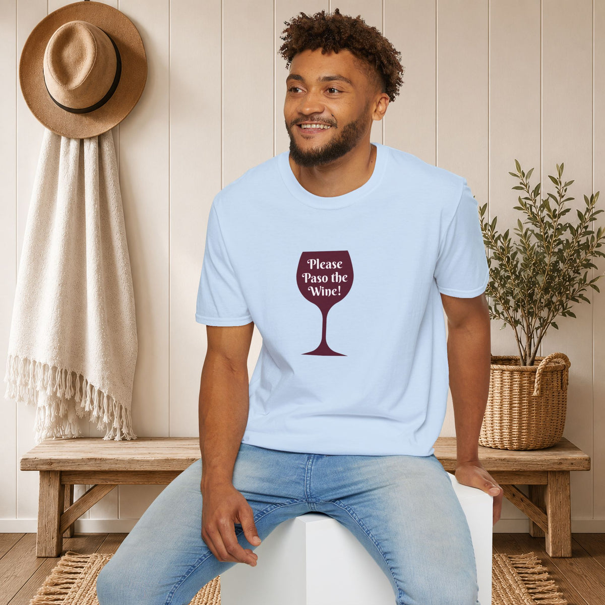 Please Paso The Wine Crewneck Tee