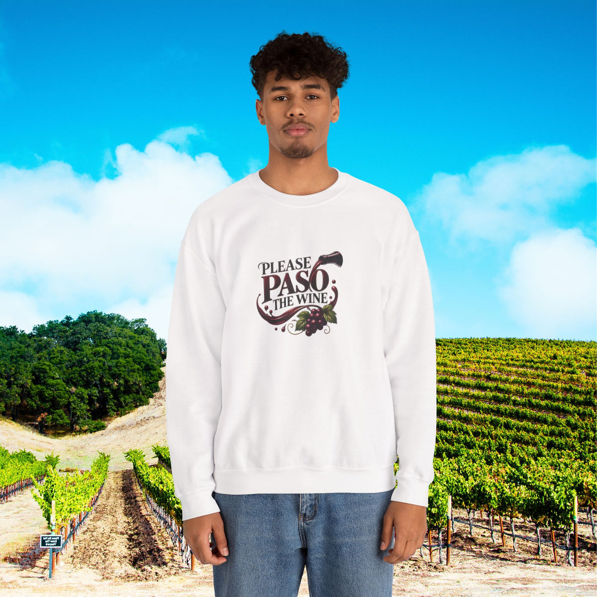 Please Paso The Wine Sweatshirt