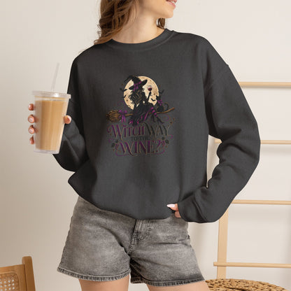 Witch Way To The Wine Sweatshirt