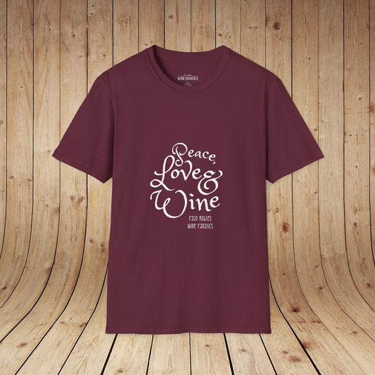 Peace, Love & Wine Unisex Softstyle T-Shirt