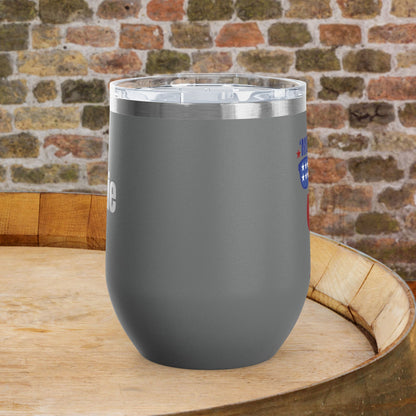 'MERICA Independence Day Personalized 12oz Wine Tumbler
