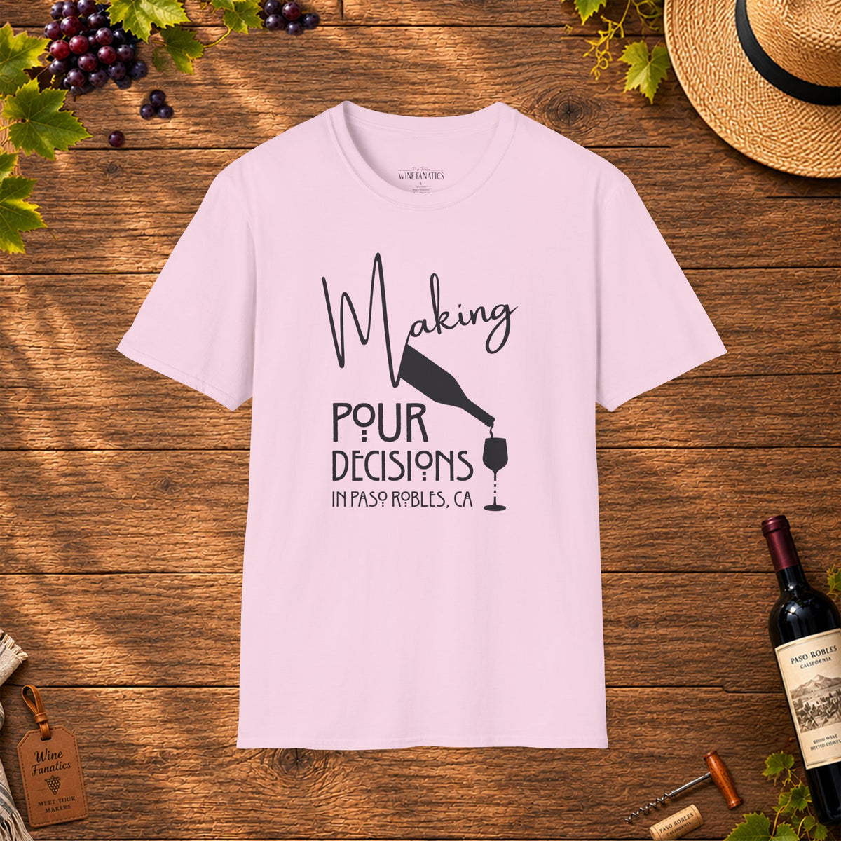 Making Pour Decisions In Paso Robles Crewneck T-Shirt