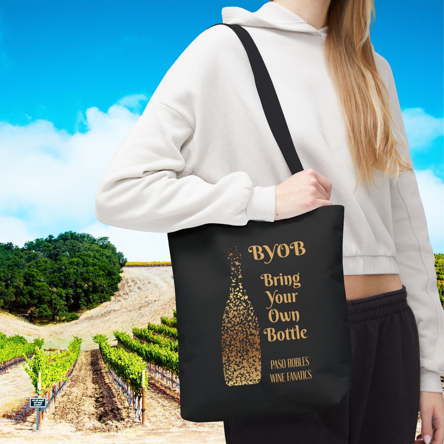 BYOB Bring Your Own Bottle Tote Bag