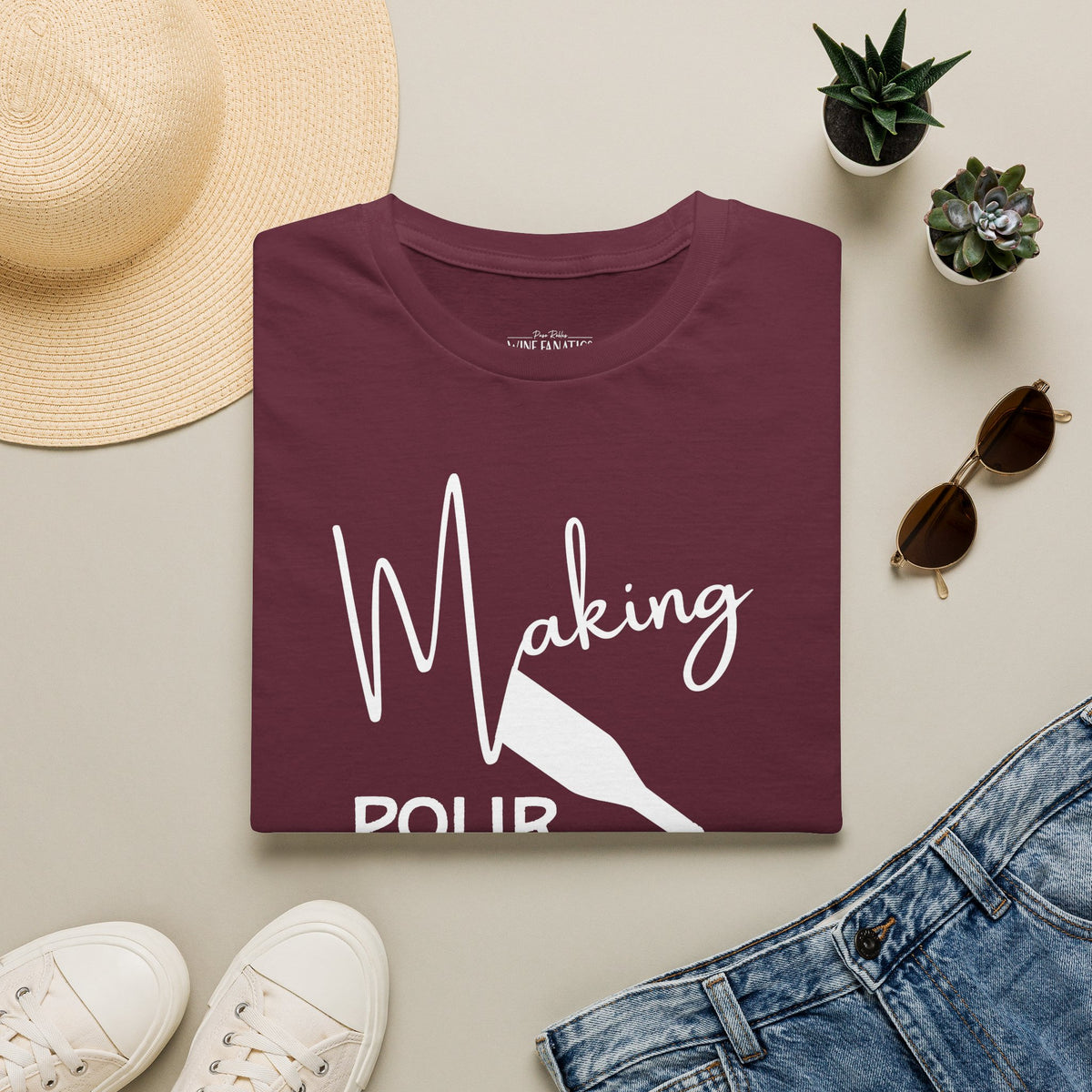 Making Pour Decisions In Paso Robles Crewneck T-Shirt